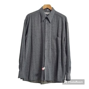 Vintage Klauss Boehler Kollektion Tweed Gray Dress Shirts